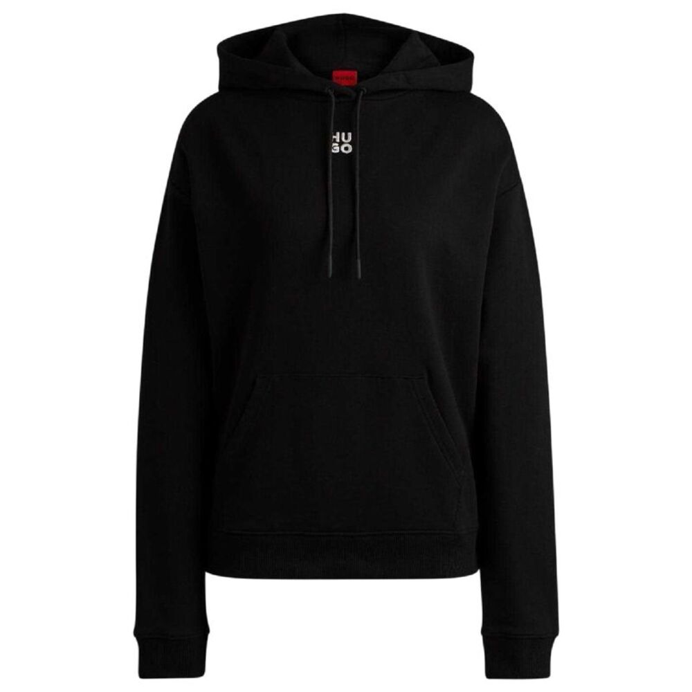 Hugo Womens/Ladies Logo Hoodie / Black